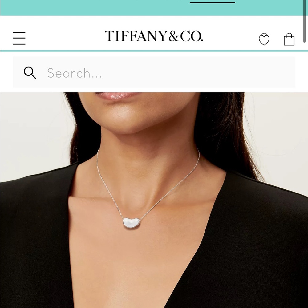 Tiffany & Co Elsa Peretti® Bean® design Pendant in Sterling Silver, 12 mm